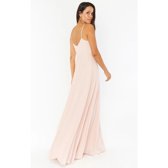 Show Me Your Mumu Faith Maxi Dress Dusty Blush Crisp XXS - Picture 4 of 6